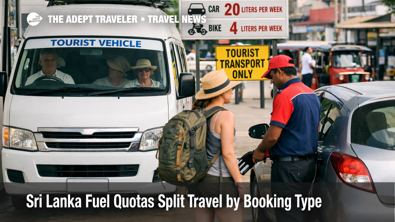 Sri Lanka fuel quotas shape airport transfer choices at Bandaranaike as travelers rely more on hotel and tour pickups