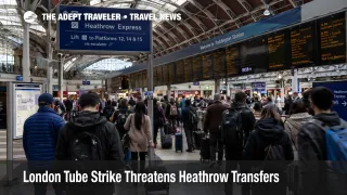 London Tube strike disruption crowds Paddington as Heathrow transfer passengers reroute to Elizabeth line and Heathrow Express