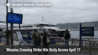 Messina crossing strike at the Sicily ferry terminal as passengers wait for disrupted Villa San Giovanni rail links