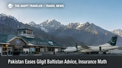 Gilgit Baltistan travel advice scene at Skardu Airport as northern Pakistan bookings reopen under eased FCDO guidance
