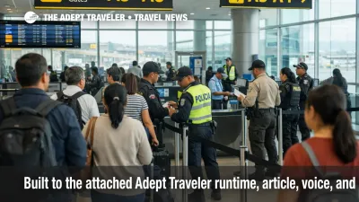 Guayaquil Airport airside transit scene showing Ecuador emergency travel delays and tighter security checks for passengers