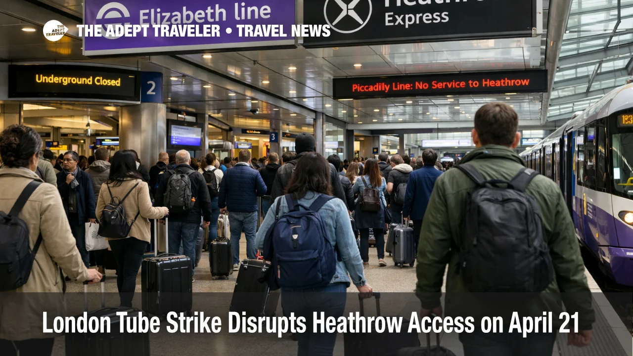 London Tube strike Heathrow access disruption pushes travelers toward busier Heathrow Express and Elizabeth line routes