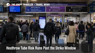 Heathrow access disruption crowds the rail concourse as travelers shift from the Piccadilly line to Heathrow Express