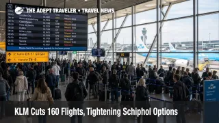 KLM flight cancellations at Amsterdam Schiphol show crowded short haul gates and tighter connection options in May