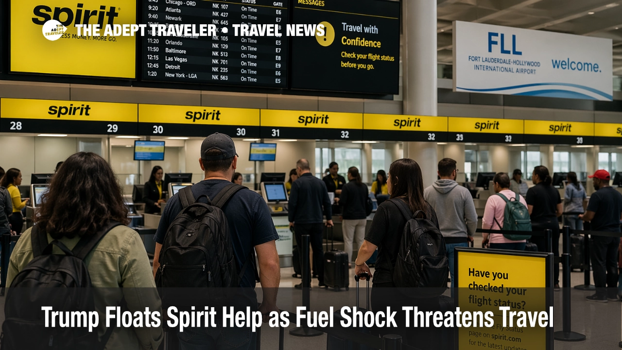 Spirit Airlines booking risk shown by check in queues at Fort Lauderdale Hollywood International Airport