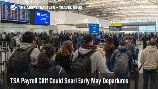 Long TSA payroll cliff security lines at JFK show early May U.S. airport screening pressure for departing travelers