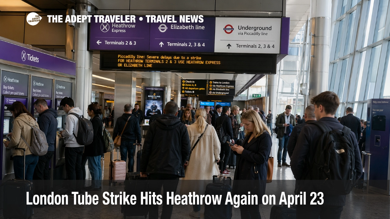 Travelers crowd Heathrow rail links as the London Tube strike Heathrow disruption pushes demand onto backup routes