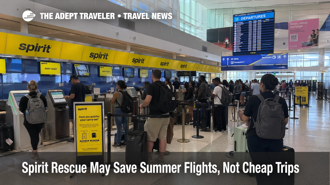 Spirit rescue talks at Fort Lauderdale show check in lines as summer booking risk and fare pressure rise