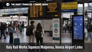 Travelers at Venezia Mestre face Italy rail airport disruption while connecting to Marco Polo Airport buses.