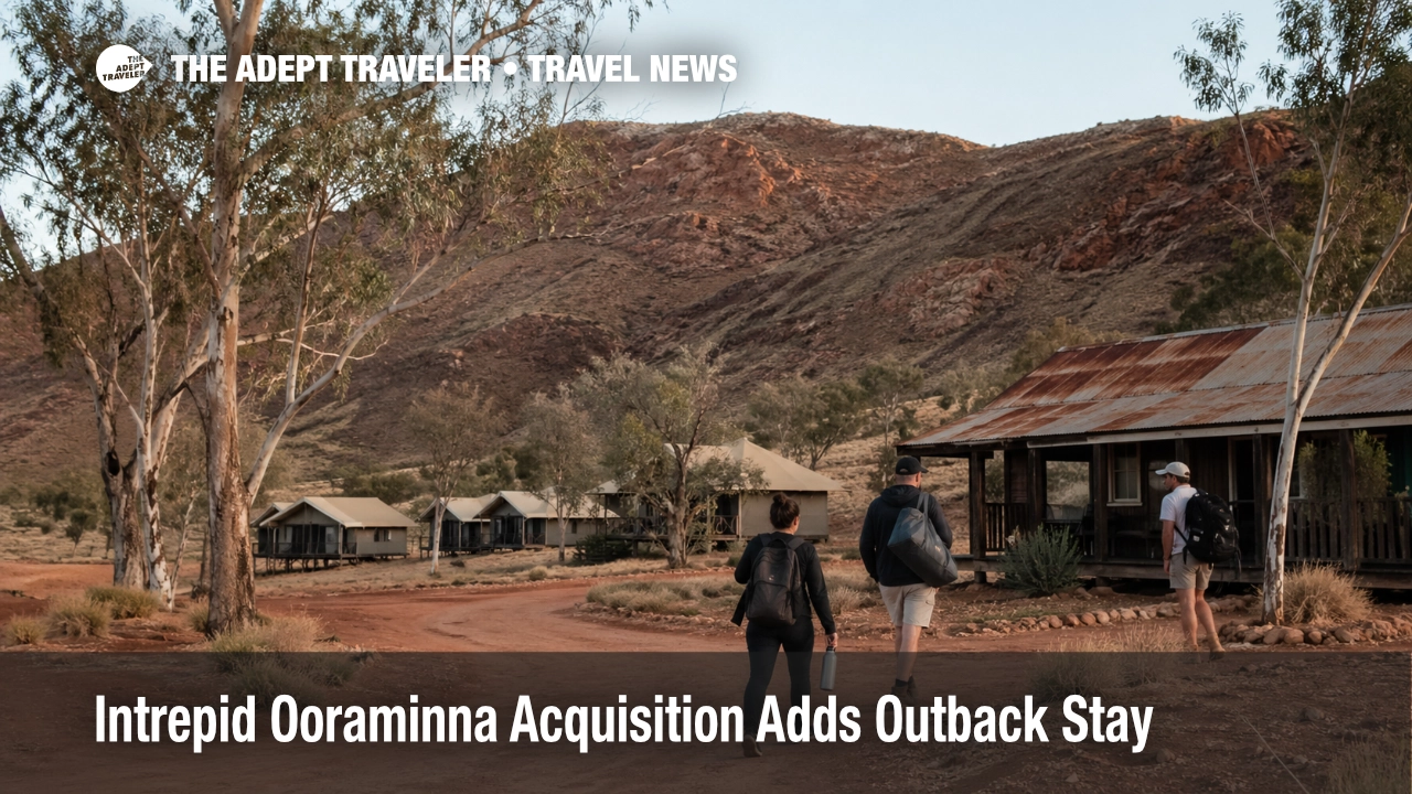 Intrepid Ooraminna acquisition adds rustic outback lodging near Alice Springs for Central Australia trips.