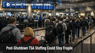 Airport Security Delays Could Outlast the Shutdown